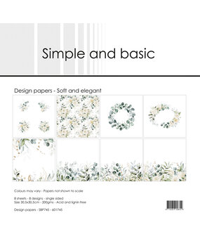 Simple and Basic Paper pad 12x12 Inch Soft and Elegant (SBP745) Simple and Basic Paper pad 12x12 Inch Soft and Elegant (SBP745)