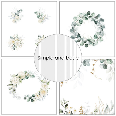 Simple and Basic Paper pad 6x6 Inch Soft and Elegant (SBP545)