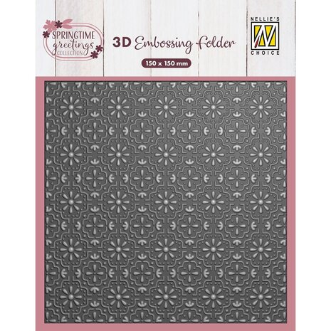 Nellie Snellen 3D Embossing Folder Easter Tiles (EF3D112) Nellie Snellen 3D Embossing Folder Easter Tiles (EF3D112)