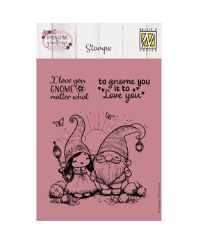 Nellie Snellen Clear Stamp A6 Gnome & Elf (NSCS025) (OUTLET)