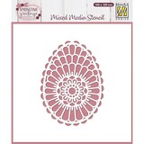 Nellie Snellen Mixed Media Stencil Scandinavian Egg (MMS4K-085)