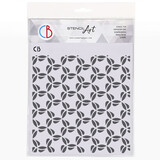 Ciao Bella Texture Stencil 8x8 Inch Retrò (MS8-043)