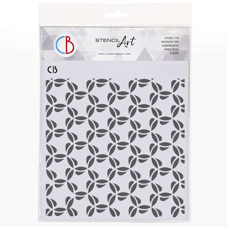 Ciao Bella Texture Stencil 8x8 Inch Retrò (MS8-043)