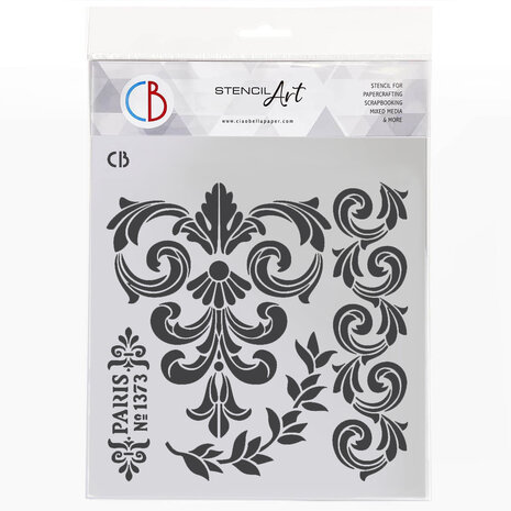 Ciao Bella Texture Stencil 8x8 Inch Heritage (MS8-062) Ciao Bella Texture Stencil 8x8 Inch Heritage (MS8-062)