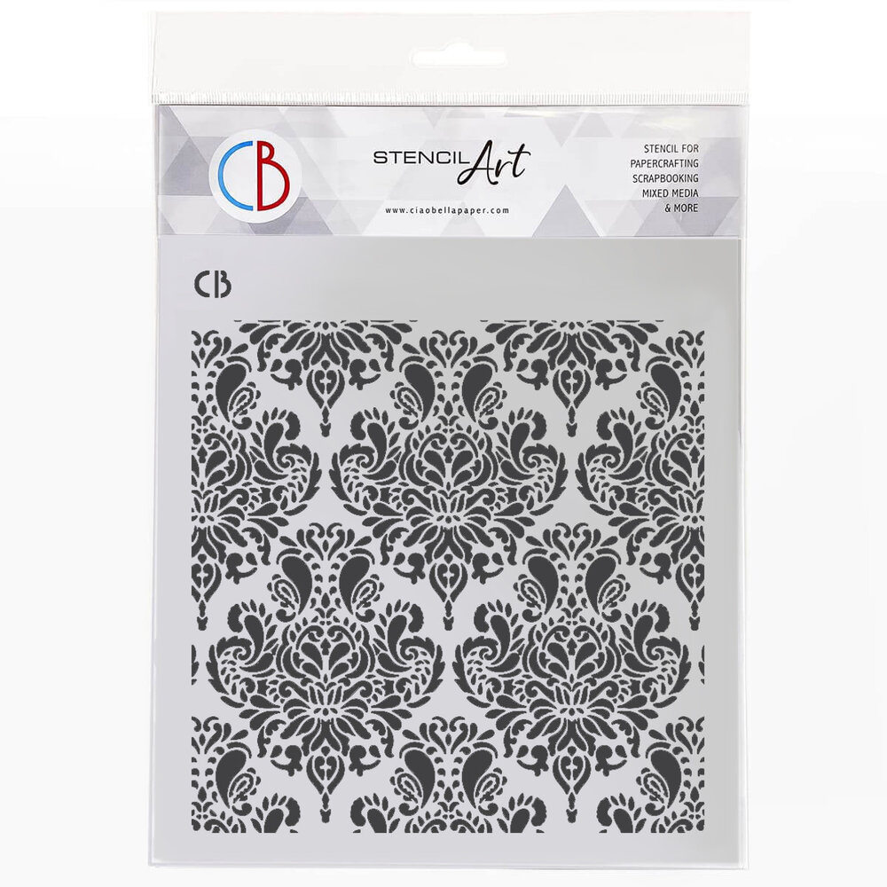 Ciao Bella Texture Stencil 8x8 Inch French Elegance (MS8-067) Ciao Bella Texture Stencil 8x8 Inch French Elegance (MS8-067)