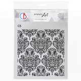 Ciao Bella Texture Stencil 8x8 Inch French Elegance (MS8-067)