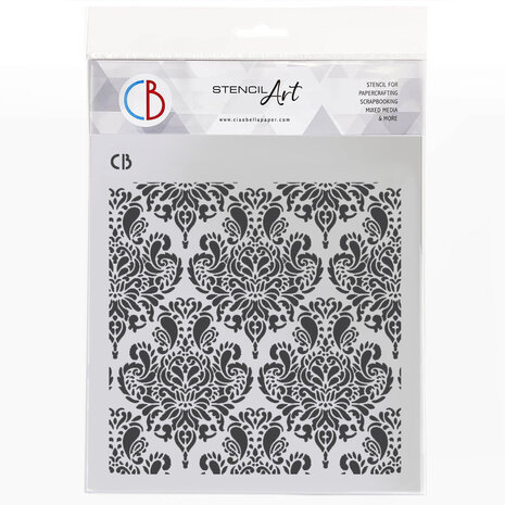 Ciao Bella Texture Stencil 8x8 Inch French Elegance (MS8-067) Ciao Bella Texture Stencil 8x8 Inch French Elegance (MS8-067)