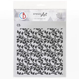 Ciao Bella Texture Stencil 8x8 Inch Vibrant Blossoms (MS8-070)