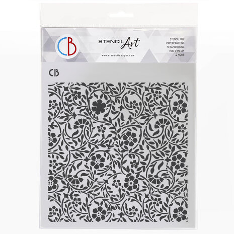 Ciao Bella Texture Stencil 8x8 Inch Florentine Fusion (MS8-071)