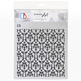 Ciao Bella Texture Stencil 8x8 Inch Timeless Elegance (MS8-078) (DISCONTINUED)