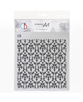 Ciao Bella Texture Stencil 8x8 Inch Timeless Elegance (MS8-078) (DISCONTINUED)