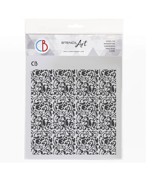 Ciao Bella Texture Stencil 8x8 Inch Majestic Visions (MS8-079)