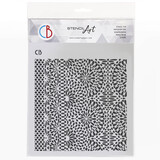 Ciao Bella Texture Stencil 8x8 Inch Happy Harmony (MS8-080)