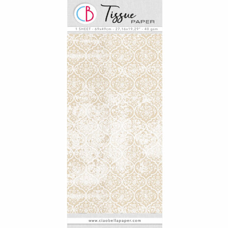 Ciao Bella Tissue Paper 69x49cm Classic Chic (HT024) Ciao Bella Tissue Paper 69x49cm Classic Chic (HT024)