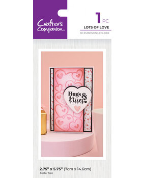 Crafter's Companion Love is in the Air 3D Embossing Folder Lots Of Love (CC-LA-3DEF-LOL)