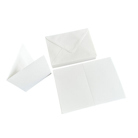 HobbyGros Storage Cards & Envelopes A7 Snow White (50pcs) (SS128)