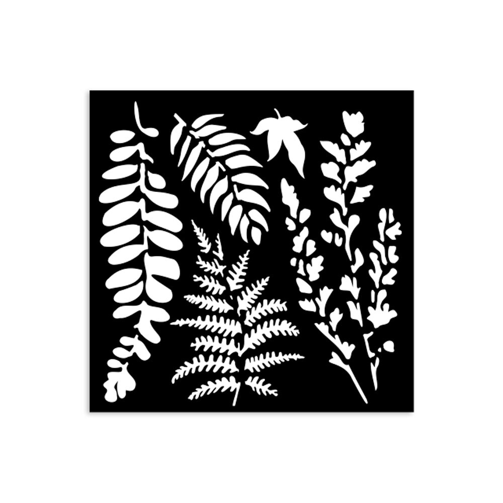 Stamperia Leaves Thick Stencil 12x12cm (KSTDS14)