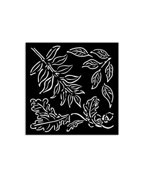Stamperia Acorns Thick Stencil 12x12cm (KSTDS15) Stamperia Acorns Thick Stencil 12x12cm (KSTDS15)