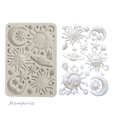 Stamperia Sun and Moon A5 Silicon Mould (KACMA560)