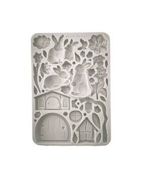 Stamperia Rabbit and Flowers A5 Silicon Mould (KACMA566) Stamperia Rabbit and Flowers A5 Silicon Mould (KACMA566)