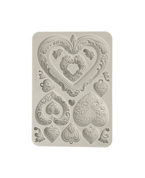 Stamperia Hearts A5 Silicon Mould (KACMA558) Stamperia Hearts A5 Silicon Mould (KACMA558)