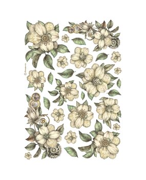 Stamperia White Flowers A4 Rice Paper (6pcs) (DFSA4987) Stamperia White Flowers A4 Rice Paper (6pcs) (DFSA4987)