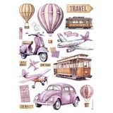 Stamperia Transports A4 Rice Paper (6pcs) (DFSA4995) Stamperia Transports A4 Rice Paper (6pcs) (DFSA4995)