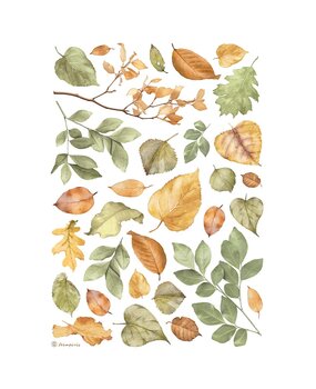 Stamperia Leaves A4 Rice Paper (6pcs) (DFSA4999) Stamperia Leaves A4 Rice Paper (6pcs) (DFSA4999)
