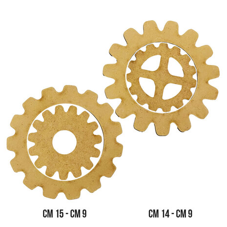Stamperia Master of Magic MDF Crafty Shapes Blanks Gears (KLSM37)