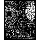 Stamperia Master of Magic Thick Stencil 20x25cm Gothic Texture (KSTD175) (DISCONTINUED)