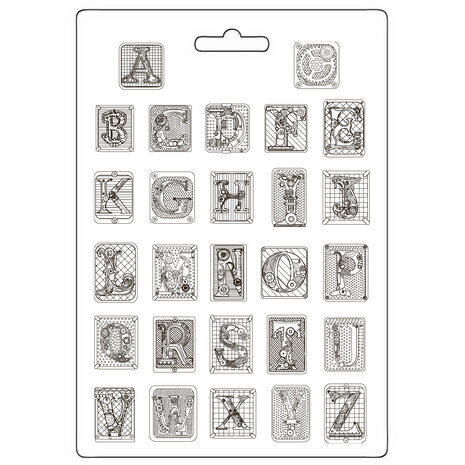 Stamperia Master of Magic Soft Mould A4 Alphabet (K3PTA4589) Stamperia Master of Magic Soft Mould A4 Alphabet (K3PTA4589)