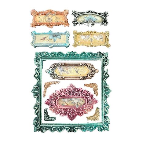 Stamperia Master of Magic A5 Silicon Mould Gothic Label (KACMA571)