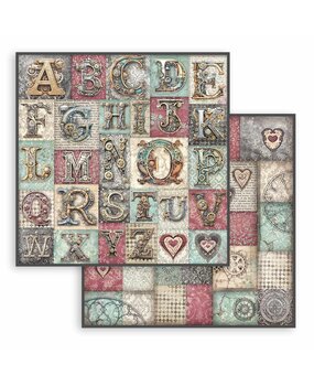 Stamperia Master of Magic 12x12 Inch Paper Sheets Alphabet (10pcs) (SBB1051)