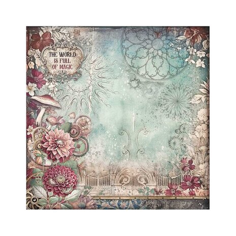 Stamperia Master of Magic 12x12 Inch Fabric Sheet (4pcs) (SBPLT42) (DISCONTINUED) Stamperia Master of Magic 12x12 Inch Fabric Sheet (4pcs) (SBPLT42) (DISCONTINUED)