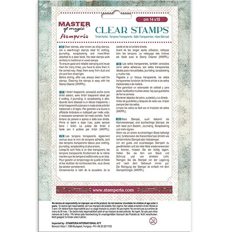 Stamperia Master of Magic Clear Stamps Gothic Elements (WTK215)