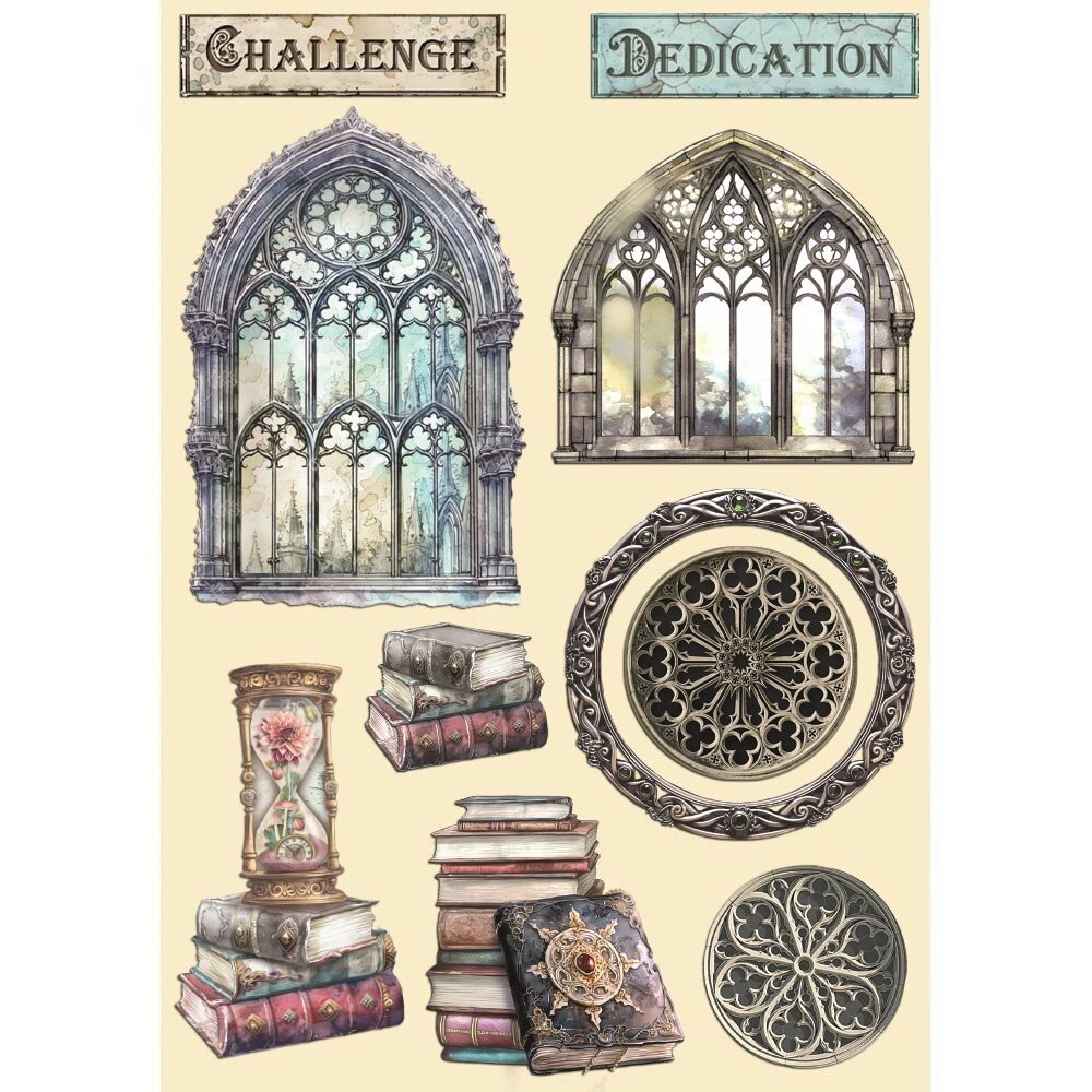 Stamperia Master of Magic A5 Colored Wooden Shape (KLSP179) (DISCONTINUED)