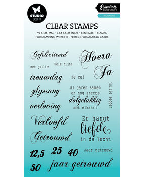 Studio Light Trouwdag Essentials Clear Stamps (SL-ES-STAMP789) (DISCONTINUED)