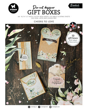 Studio Light Cheers to Love A4 Essentials Die-cut Designer Gift Boxes (SL-ES-DCPP284) (DISCONTINUED)