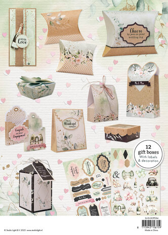 Studio Light Cheers to Love A4 Essentials Die-cut Designer Gift Boxes (SL-ES-DCPP284) (DISCONTINUED)