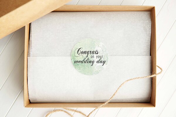 Studio Light Wedding Day ø30mm Round Stickers on Roll (100pcs) (SL-ES-STIC34) (DISCONTINUED)