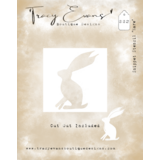 Tracy Evans Hare 4x4 Inch Snippet Stencil (SS002)