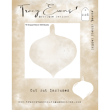 Tracy Evans Bauble 4x4 Inch Snippet Stencil (SS006)