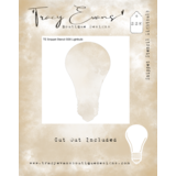 Tracy Evans Lightbulb 4x4 Inch Snippet Stencil (SS008)