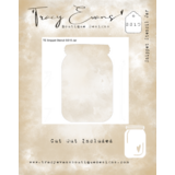 Tracy Evans Jar 4x4 Inch Snippet Stencil (SS010)