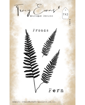 Tracy Evans Fern A7 Stamp (TE003)