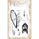 Tracy Evans Branched Heart A6 Stamp (TE006)