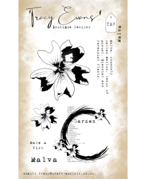 Tracy Evans Malva A6 Stamp (TE008)