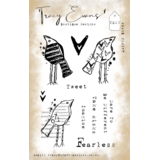 Tracy Evans Quirky Birds A6 Stamp (TE010)