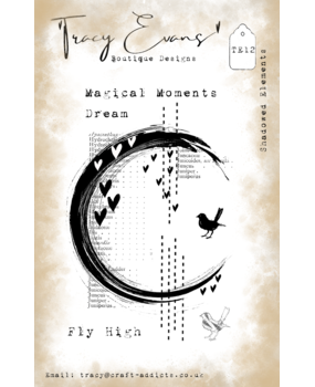 Tracy Evans Shadowed Elements A7 Stamp (TE012)