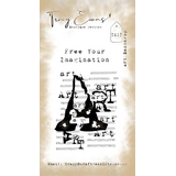 Tracy Evans Art Backdrop A8 Stamp (TE017)